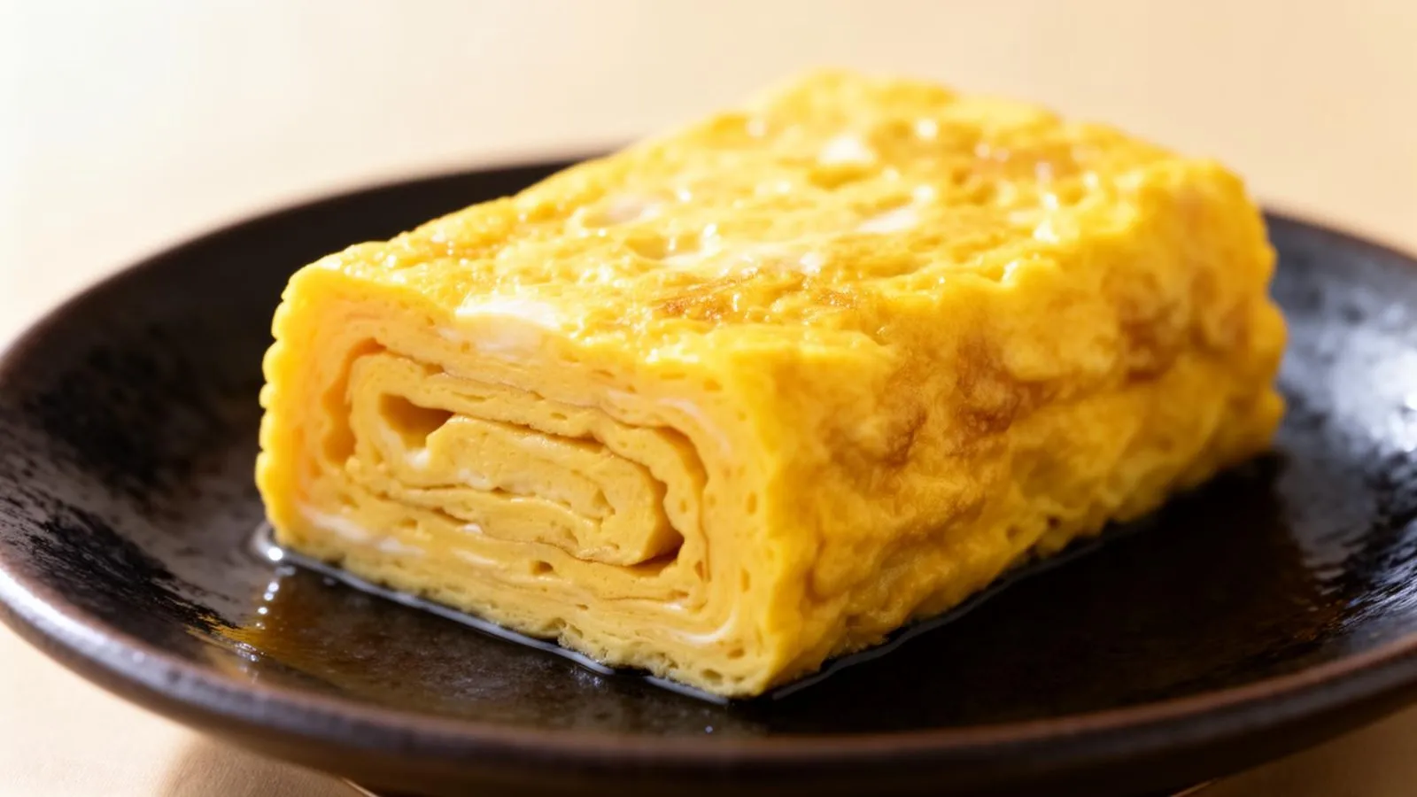 銅鍋で焼き上げた玉子焼